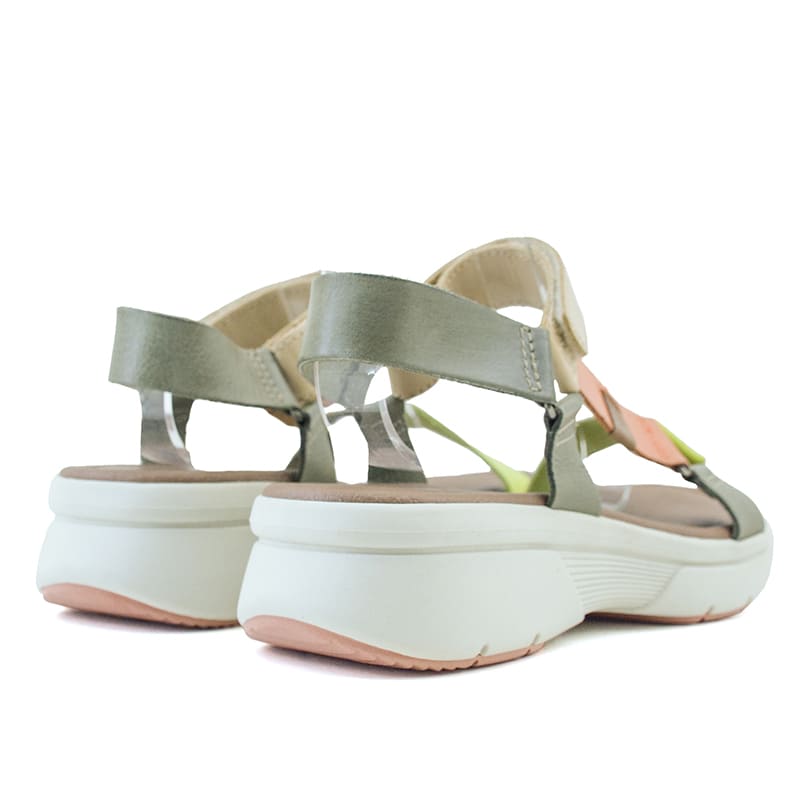 Sandalias Country Tiras con Velcro Suela Alta de Mujer - 24201
